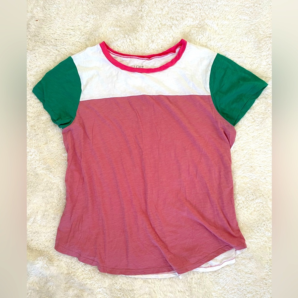 Loft colorblock tee